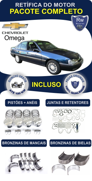 Retífica de motor Chevrolet Omega peças originais pacote completo Rw motores